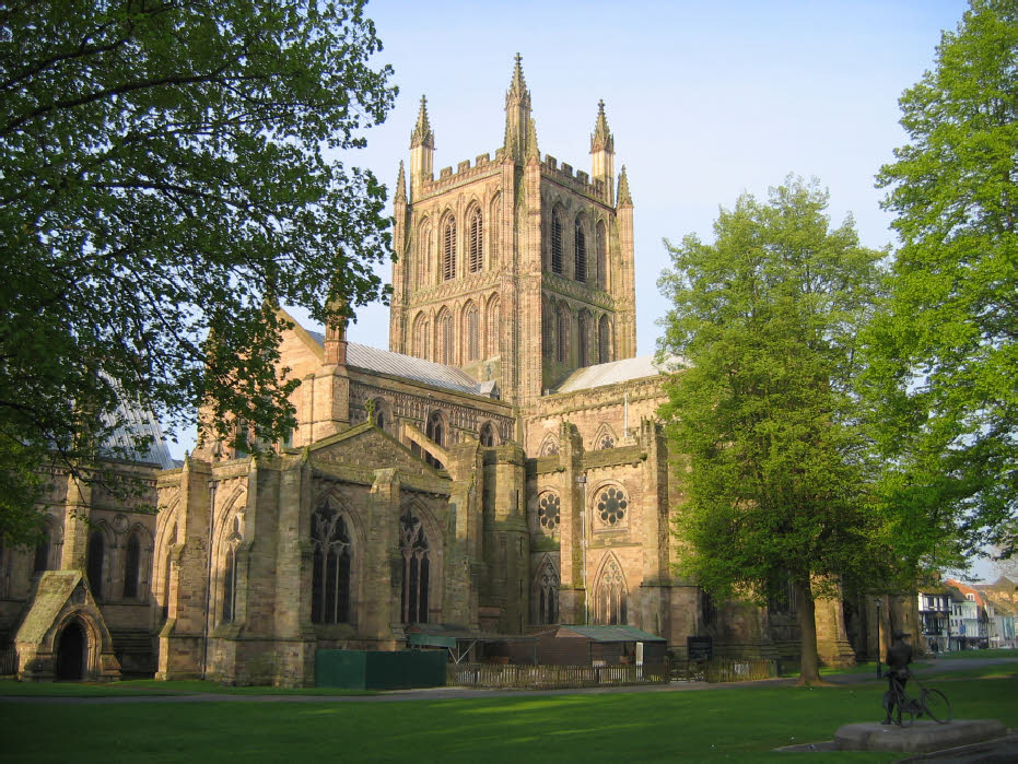 Hereford Cathedral in Spring